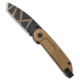 Extrema Ratio Extrema Ratio BF1 Desert Warfare Liner Lock Knife Bronze Aluminum Tanto Black, Bronze, Bohler N690, adult, BHQ-46504