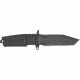 Extrema Ratio Fulcrum C Fixed Blade Knife, 4.25in, Serrated Tanto, Black Forprene Handle EX150FCT