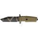 Extrema Ratio Fulcrum C Fixed Blade Knife, 4.25in, Serrated Tanto, Desert Warfare Tan Forprene Handle EX150FCDW