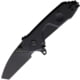 Extrema Ratio MF0 T Linerlock Folding Knife, 2.75in, N690 Stainless Tanto Blade, Black Anodized Aluminum Handle, 04.1000.0148/BLK