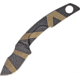 Extrema Ratio NK1 Neck Knife Desert Warfare Fixed Blade Knife, 5in Overall, 1 3/4in Blade, One Piece N690 SS Construction w/Desert Warfare Finish, Enlarged Molded Tan Kydex Neck Sheath, 0123-DW