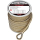 Extreme Max 3006.2258 Boattector Premium Double Braid Nylon Anchor Line With Thimble - 1/2in, White &amp; Gold, 3006.2258