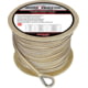 Extreme Max 3006.2264 Boattector Premium Double Braid Nylon Anchor Line With Thimble - 1/2in, White &amp; Gold, 3006.2264