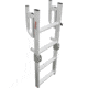 Extreme Max Aluminum 4 Step Compact Folding Pontoon Boarding Ladder, 3005.4089