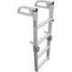 Extreme Max Aluminum 4 Step Compact Folding Pontoon Boarding Ladder, 3005.4089