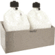 Extreme Max Aluminum Fuel Jug Holder Fits Two 5 Gallon Containers Storage Organizer For Enclosed Race Trailer Shop Garage Storage, 5001.6044
