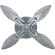 Extreme Max Boattector Galvanized Folding Anchor, 1.5lbs., 3006.6542