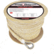 Extreme Max Boattector Premium Double Braid Nylon Anchor Line With Thimble - 3/4in, White &amp; Gold, 3/4in x 600ft, 3006.2349