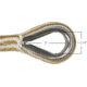 Extreme Max Boattector Premium Double Braid Nylon Anchor Line With Thimble - 3/4in, White &amp; Gold, 300ft, 3006.2285