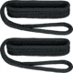 Extreme Max Boattector Premium Double Braid Nylon Fender Line Value 2-Pack - 3/8in x 6, Black, 3006.2168