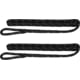 Extreme Max Boattector Premium Double Braid Nylon Fender Line Value 2-Pack - 3/8in x 6', Black with Reflective Tracer, 3006.2603