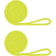 Extreme Max Boattector Premium Double Braid Nylon Fender Line Value 2-Pack - 3/8in x 6, Neon Yellow, 3006.2599