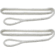 Extreme Max Boattector Premium Double Braid Nylon Fender Line Value 2-Pack - 3/8in x 6, White, 3006.2591