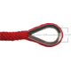 Extreme Max Boattector Solid Braid Mfp Anchor Line With Thimble - 3/8in x 50ft, Red, 3006.2633