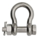 Extreme Max Boattector Stainless Steel Bolt Type Anchor Shackle, 3/8in, 3006.8372