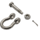 Extreme Max Boattector Stainless Steel Bolt Type Anchor Shackle, 7/16in, Pack of 4, 3006.8375.4
