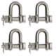 Extreme Max Boattector Stainless Steel Bolt Type Chain Shackle, 5/16in, Pack of 4, 3006.8342.4