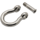 Extreme Max Boattector Stainless Steel Bow Shackle With No Snag Pin, 1/4in, Pack of 4, 3006.8405.4