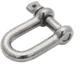 Extreme Max Boattector Stainless Steel D Shackle, 1/4in, Pack of 4, 3006.8237.4