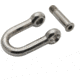 Extreme Max Boattector Stainless Steel D Shackle With No Snag Pin, 1/4in, Pack of 2, 3006.8393.2