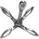 Extreme Max Boattector Stainless Steel Folding/Grapnel Anchor, 1.5lbs., 3006.6672