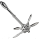 Extreme Max Boattector Stainless Steel Folding/Grapnel Anchor, 1.5lbs., 3006.6672