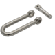 Extreme Max Boattector Stainless Steel Long D Shackle, 1/4in, 3006.8201