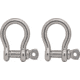 Extreme Max Boattector Stainless Steel Marine Anchor Shackle, 5/16in, 3006.6614