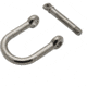 Extreme Max Boattector Stainless Steel Wide D Shackle, 5/16in, 3006.8228