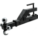 Extreme Max Clamp On Tractor Bucket Receiver Adapter And Tri Ball Hitch w/ Tow Hook, 5001.1376