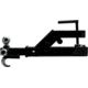 Extreme Max Clamp On Tractor Bucket Receiver Adapter And Tri Ball Hitch w/ Tow Hook, 5001.1376