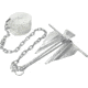 Extreme Max Complete Slip Ring Anchor Kit w/ Rope / Anchor Chain / Shackle #10 / 5 Lbs., 3006.6719