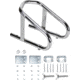 Extreme Max Delu x e Chrome Motorcycle Wheel Chock 5.5 Wide, 5.5in Wide, 5001.5763