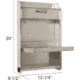 Extreme Max Junior Aluminum Work Station Storage Cabinet Flip Out Work Tray With Paper Towel Rack Organizer For Enclosed Race Trailer Shop Garage Storage, 5001.6053