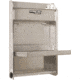 Extreme Max Junior Aluminum Work Station Storage Cabinet Flip Out Work Tray With Paper Towel Rack Organizer For Enclosed Race Trailer Shop Garage Storage, 5001.6053