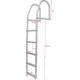 Extreme Max Weld Free Fi x ed Dock Ladder - 5 Step, 3005.4108