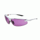 Extreme Optiks EOG 15 Sunglasses, Shiny White/Grey Rubber Frame, Violet lense Lens, 10237311.QTS