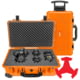Eylar 22in Carry-On Roller Hard Case Equipped w/Ragar XP Crosslinked Foam Insert, Orange, SA00034-ORG-RG-XP