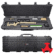 Eylar 53in Hard Rifle Case Equipped w/Ragar XP Crosslinked Foam Insert, Black, SA00015-BLK-RG-XP