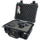 Eylar Compact 13.37in Protective Gear Case Water and Shock Resistant w/ Foam, Black, SA00001