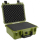 Eylar Compact 13.37in Protective Gear Case Water and Shock Resistant w/ Foam, Green, SA00001-Grn