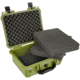Eylar Compact 13.37in Protective Gear Case Water and Shock Resistant w/ Foam, Green, SA00001-Grn