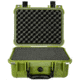 Eylar Compact 13.37in Protective Gear Case Water and Shock Resistant w/ Foam, Green, SA00001-Grn