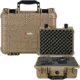 Eylar Compact 13.37in Protective Gear Case Water and Shock Resistant w/ Foam, Tan, SA00001-tan