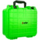 Eylar Compact 13.37in Waterproof Gear/Multi Gun Case Hard Case w/Foam, Neon Green, SA00001-NGRN