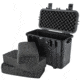 Eylar Compact Tall 16.93in Protective Gear Case Water and Shock Resistant w/ Foam, Black, SA00004