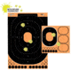 EZ-Aim 15548 Splash Reactive Trainer Kit Self-Adhesive Paper Handgun Yellow Oval