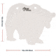 EZ-Aim 15573 Shooting Silhouette Bear 0.38 Thickness White