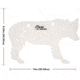 EZ-Aim 15574 Shooting Silhouette Coyote 0.38 Thickness White