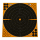 EZ-Aim Adhesive Splash Bullseye Target, Orange, 17.5X17.5, 15227